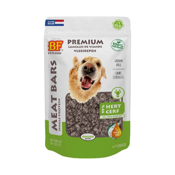 Premium BioFood Meat Bars Hert 100 gr - 8714831004350 voor hond - Bestel nu bij Animal Valley, de online dierenwinkel voor jouw huisdier
