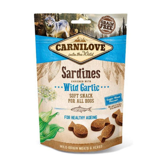 Premium Carnilove Soft Snack Sardines/Wilde Knoflook - 8595602528899 voor hond - Bestel nu bij Animal Valley, de online dierenwinkel voor jouw huisdier