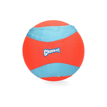 Premium Chuckit Amphibious Mega Ball Oranje/Blauw 12 cm - 0029695509902 voor hond - Bestel nu bij Animal Valley, de online dierenwinkel voor jouw huisdier