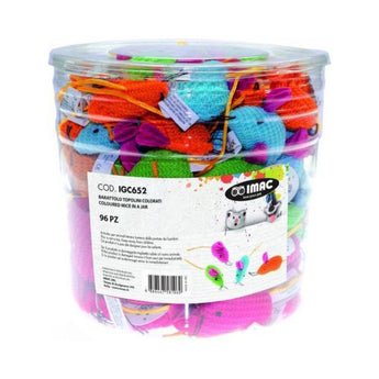 Premium Imac Gekleurde Muis In Pot 5,5 cm 96 stuks - 8886467581069 voor kat - Bestel nu bij Animal Valley, de online dierenwinkel voor jouw huisdier