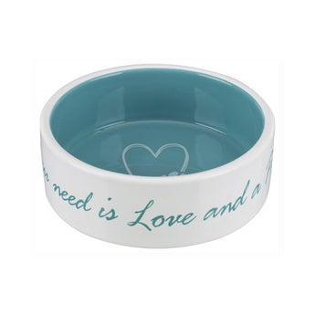 Premium Trixie Voerbak Pets Home Petrol 16 cm - 4011905250519 voor hond en kat - Bestel nu bij Animal Valley, de online dierenwinkel voor jouw huisdier