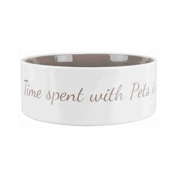 Premium Trixie Voerbak Pets Home Taupe - 4011905250557 voor hond en kat - Bestel nu bij Animal Valley, de online dierenwinkel voor jouw huisdier
