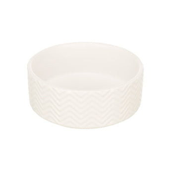 Premium Trixie Voerbak / Drinkbak Wave Keramiek Wit 16 cm 900 ml - 4047974250242 voor hond - Bestel nu bij Animal Valley, de online dierenwinkel voor jouw huisdier