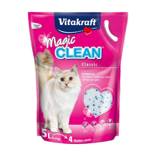 Premium Vitakraft Magic Clean 5 ltr - 4008239140357 voor kat - Bestel nu bij Animal Valley, de online dierenwinkel voor jouw huisdier