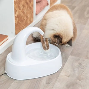 Trixie Drinkfontein Curved Stream Kunststof Wit 2,5 L