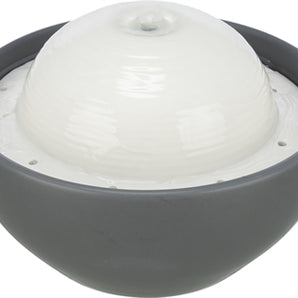 Trixie Vital Dome Drinkfontein Keramiek Grijs/Wit 1,5 L