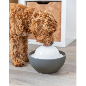 Trixie Vital Dome Drinkfontein Keramiek Grijs/Wit 1,5 L