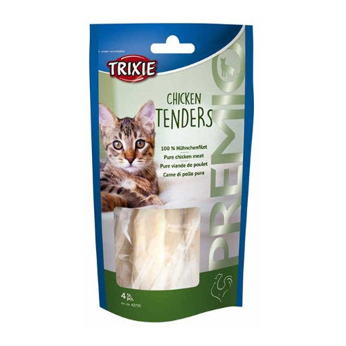 Premium Trixie Premio Chicken Tenders 4 st 70 gram  - 4011905427355 voor kat - Bestel nu bij Animal Valley, de online dierenwinkel voor jouw huisdier