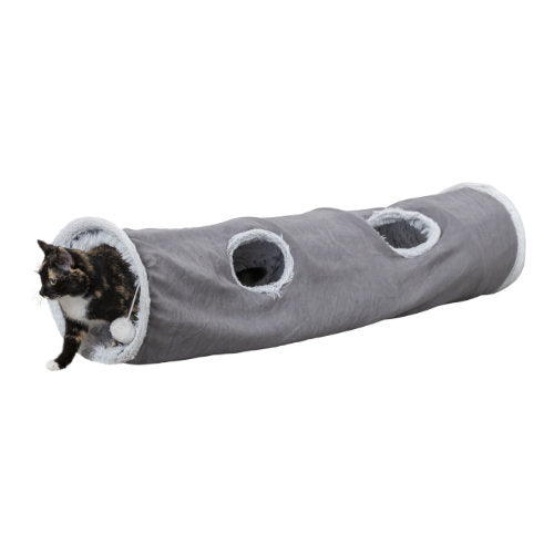 Premium Trixie Katten Speeltunnel Harvey Velours - 4011905430447 voor kat - Bestel nu bij Animal Valley, de online dierenwinkel voor jouw huisdier