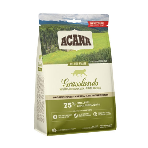 Premium Acana Cat Grasslands 340 gr – 0064992714697voor kat - Bestel nu bij Animal Valley, de online dierenwinkel voor jouw huisdier