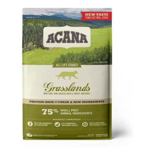 Premium Acana Cat Grasslands 4,5 kg - 0064992714727 voor kat - Bestel nu bij Animal Valley, de online dierenwinkel voor jouw huisdier