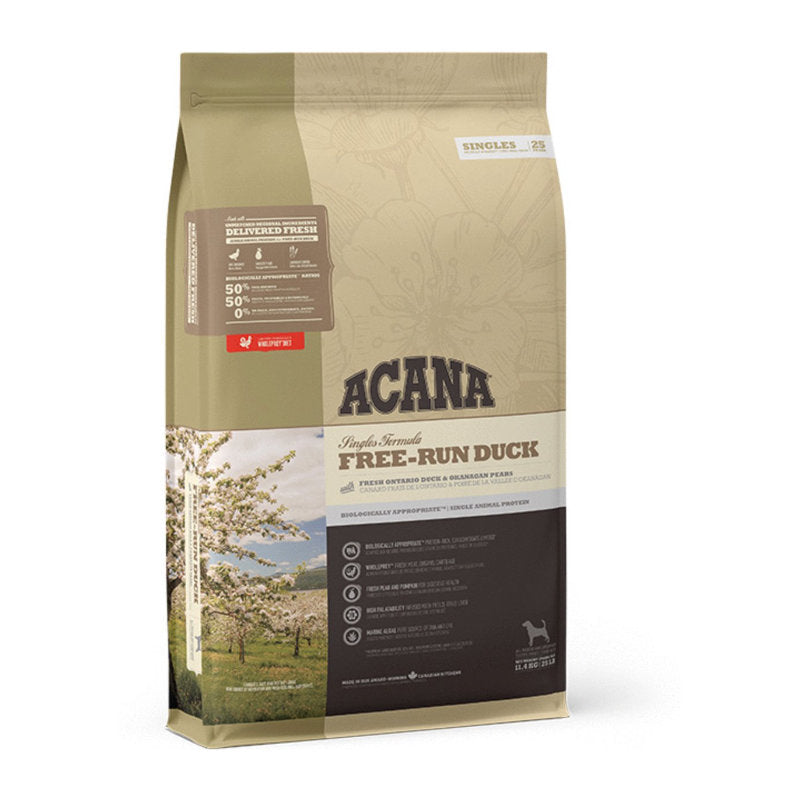 Premium Acana Singles Free-Run Duck 11,4 kg - 0064992571122 voor hond - Bestel nu bij Animal Valley, de online dierenwinkel voor jouw huisdier