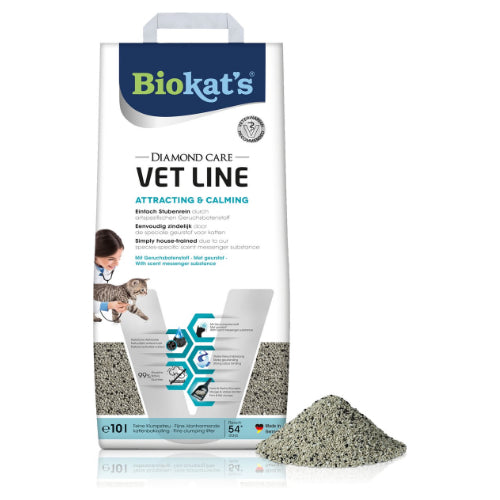 Premium Biokat's Kattenbakvulling Diamond Care Vet Line Attracting & Calming - 4002064613802 voor kat - Bestel nu bij Animal Valley, de online dierenwinkel voor jouw huisdier