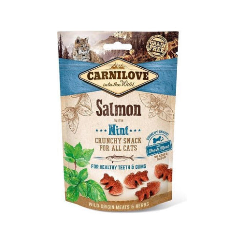 Premium Carnilove Crunchy Snack Zalm / Munt - 8595602527175 voor kat - Bestel nu bij Animal Valley, de online dierenwinkel voor jouw huisdier