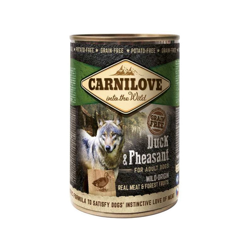 Premium Carnilove Dog Blik Eend/Fazant 6x400 gr - 8595602529230 voor hond - Bestel nu bij Animal Valley, de online dierenwinkel voor jouw huisdier