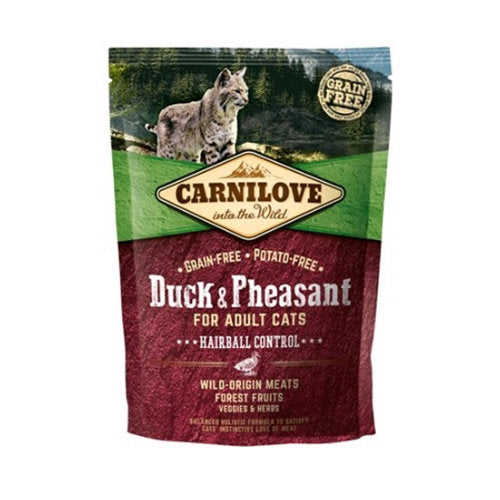 Premium Carnilove Duck/Pheasant Hairball 400 gr – 8595602512355voor kat - Bestel nu bij Animal Valley, de online dierenwinkel voor jouw huisdier