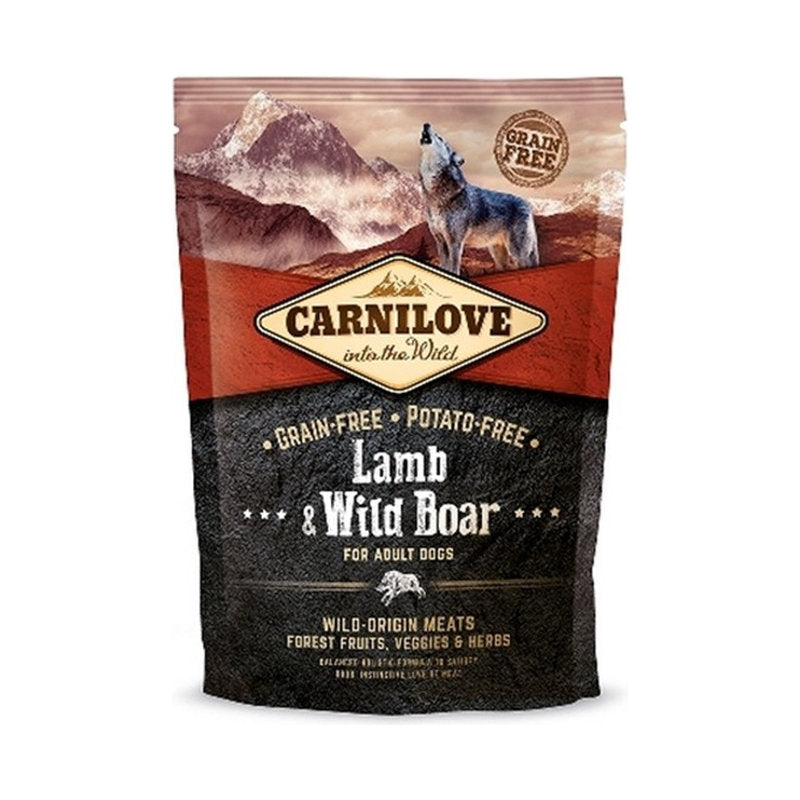 Premium Carnilove Lamb/Wild Boar Adult 1,5 kg - 8595602508938 voor hond - Bestel nu bij Animal Valley, de online dierenwinkel voor jouw huisdier