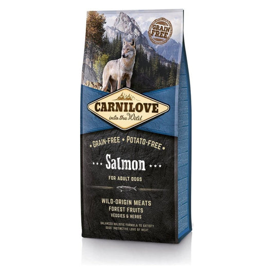 Premium Carnilove Salmon Adult 12 kg - 8595602508907 voor hond - Bestel nu bij Animal Valley, de online dierenwinkel voor jouw huisdier