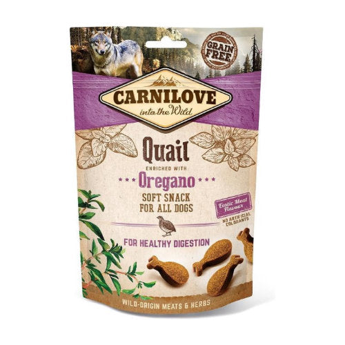 Premium Carnilove Soft Snack Kwartel/Oregano - 8595602527359 voor hond - Bestel nu bij Animal Valley, de online dierenwinkel voor jouw huisdier