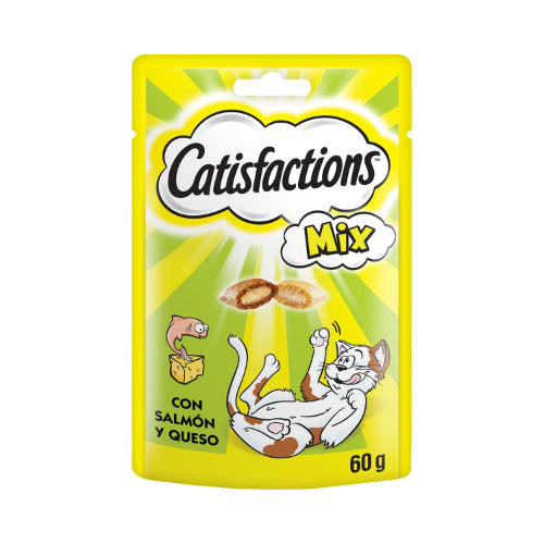 Premium Catisfactions Mix Zalm/kaas 60 gr - 4008429059292 voor kat - Bestel nu bij Animal Valley, de online dierenwinkel voor jouw huisdier