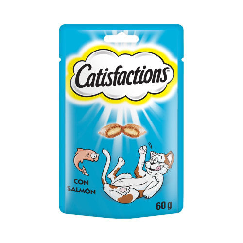 Premium Catisfactions Zalm 60 gr - 5998749117750 voor kat - Bestel nu bij Animal Valley, de online dierenwinkel voor jouw huisdier