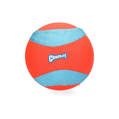 Premium Chuckit Amphibious Mega Ball Oranje/Blauw 12 cm - 0029695509902 voor hond - Bestel nu bij Animal Valley, de online dierenwinkel voor jouw huisdier