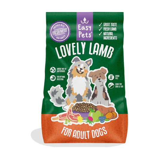 Premium Easypets Adult Lovely Lamb Graanvrij 7 kg - 8720387301461 voor hond - Bestel nu bij Animal Valley, de online dierenwinkel voor jouw huisdier