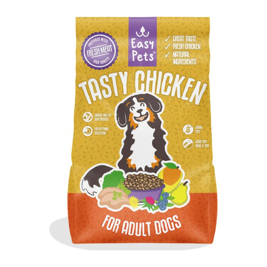 Premium Easypets Adult Tasty Chicken Graanvrij 12 kg - 8720387301485 voor hond - Bestel nu bij Animal Valley, de online dierenwinkel voor jouw huisdier