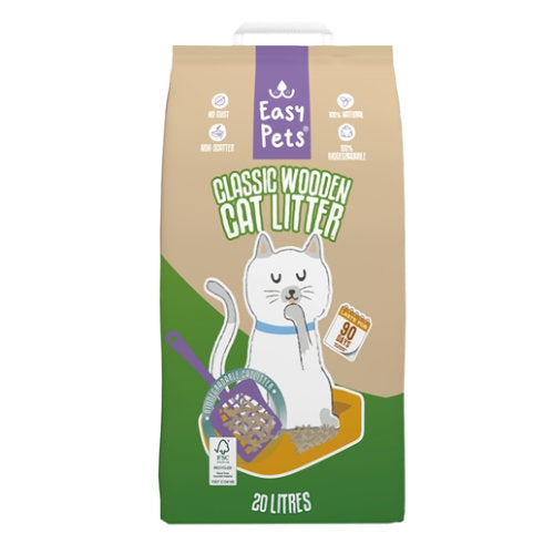 Premium Easypets Biodegradable Classic Houtkorrels Kattenbakvulling - 8720387301553 voor kat - Bestel nu bij Animal Valley, de online dierenwinkel voor jouw huisdier