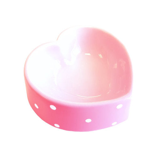 Premium Happy Pet Voerbak Polka Dot Hart - Roze - 0701029131880 voor kat - Bestel nu bij Animal Valley, de online dierenwinkel voor jouw huisdier