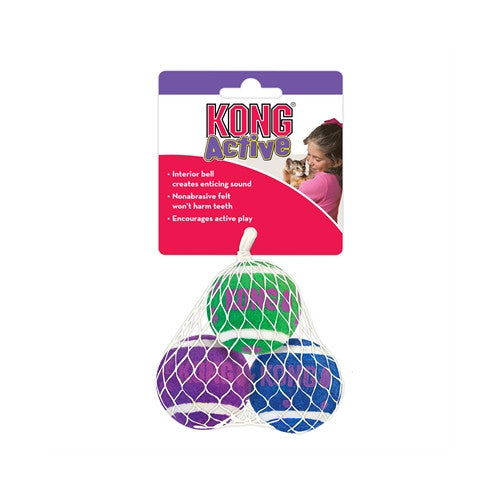 Premium Kong Kat Tennisballen Met Bellen - 0035585334066 voor kat - Bestel nu bij Animal Valley, de online dierenwinkel voor jouw huisdier