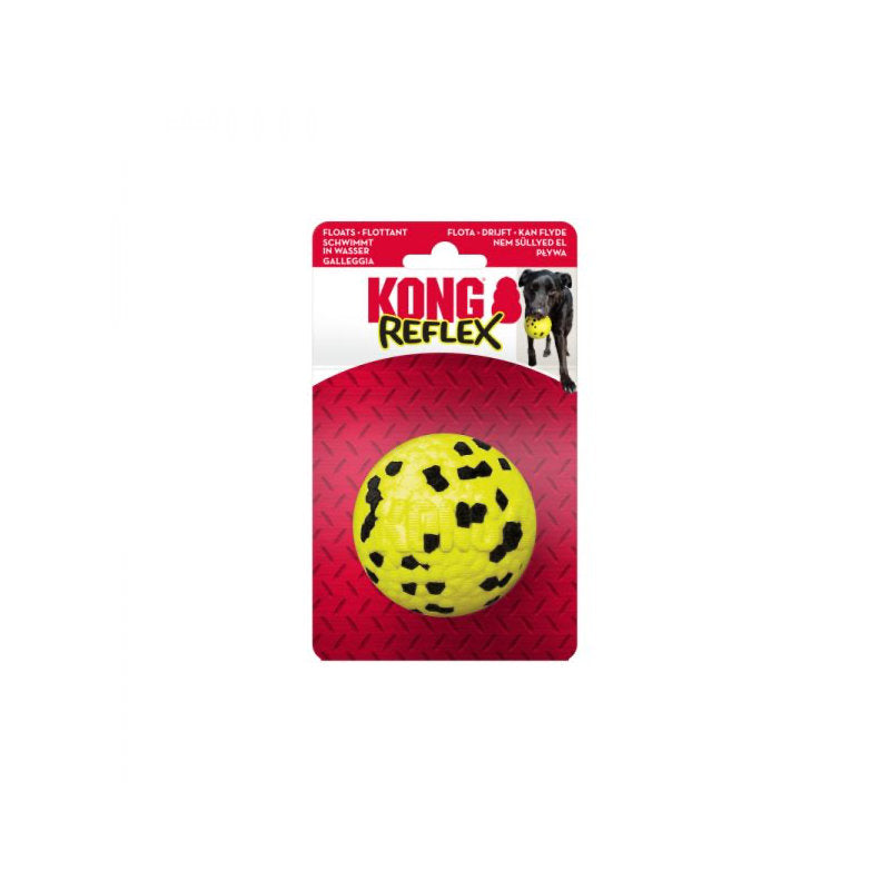 Premium Kong Reflex Bal Geel 7 cm - 0035585498683 voor hond - Bestel nu bij Animal Valley, de online dierenwinkel voor jouw huisdier