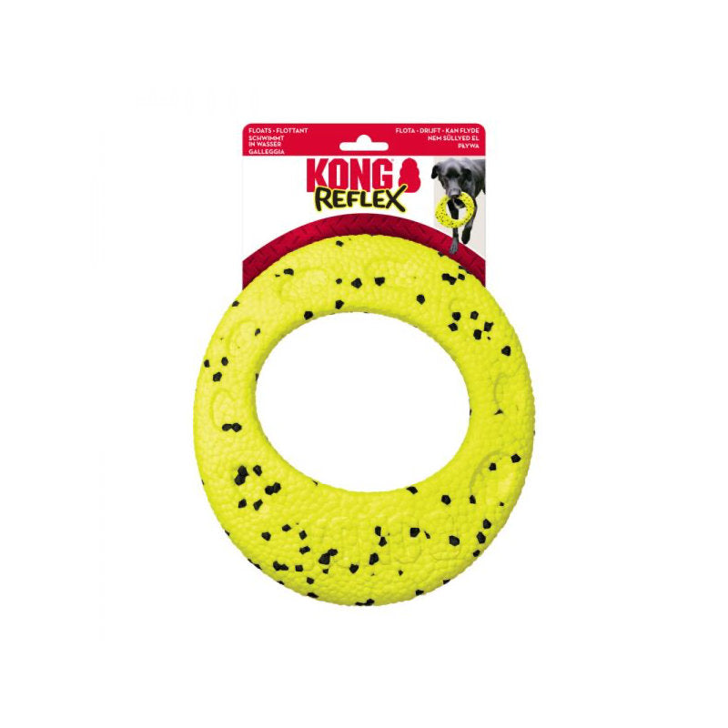 Premium Kong Reflex Flyer Geel - 0035585498676 voor hond - Bestel nu bij Animal Valley, de online dierenwinkel voor jouw huisdier