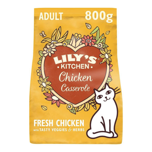 Premium Lily's Kitchen Cat Adult Chicken Casserole Kattenvoer 800 gr - 5060184243384 voor kat - Bestel nu bij Animal Valley, de online dierenwinkel voor jouw huisdier