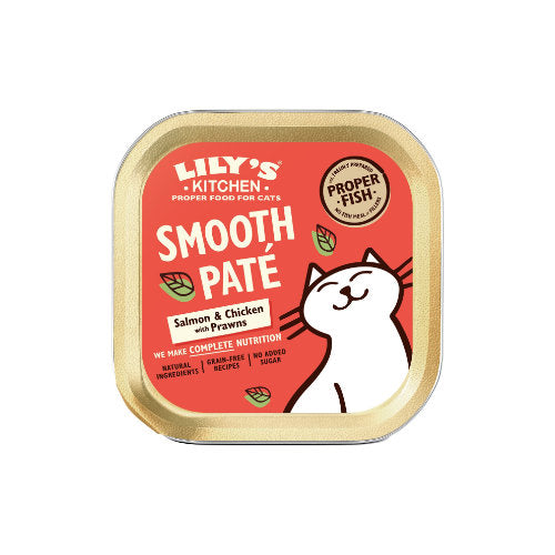 Premium Lily’s Kitchen Cat Smooth Pate Salmon / Chicken 19x85 gr - 5060184243445 voor kat - Bestel nu bij Animal Valley, de online dierenwinkel voor jouw huisdier