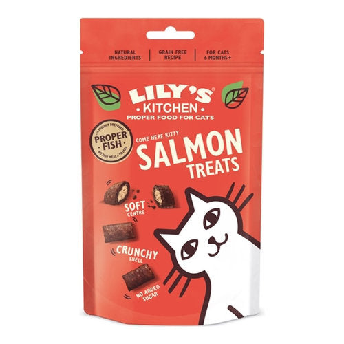 Premium Lily's Kitchen Salmon Treats 60 gr - 5056273602538 voor kat - Bestel nu bij Animal Valley, de online dierenwinkel voor jouw huisdier