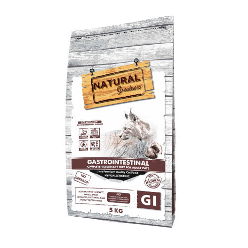 Premium Natural Greatness Veterinary Diet Cat Gastrointestinal Complete 5kg - 8425402686720 voor kat - Bestel nu bij Animal Valley, de online dierenwinkel voor jouw huisdier