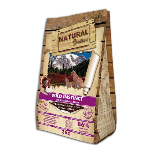 Premium Natural Greatness Wild Instinct 2 kg - 8425402399989 voor kat - Bestel nu bij Animal Valley, de online dierenwinkel voor jouw huisdier