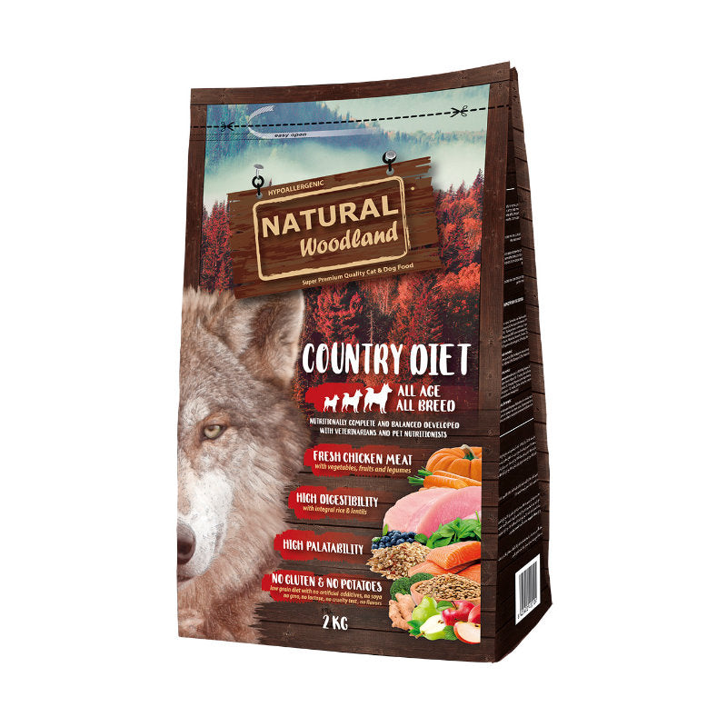 Premium Natural Woodland Country Diet 2 kg - 8425402400104 voor hond - Bestel nu bij Animal Valley, de online dierenwinkel voor jouw huisdier