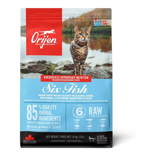 Premium Orijen 6 Fish Cat 1,8 kg - 0064992281182 voor kat - Bestel nu bij Animal Valley, de online dierenwinkel voor jouw huisdier