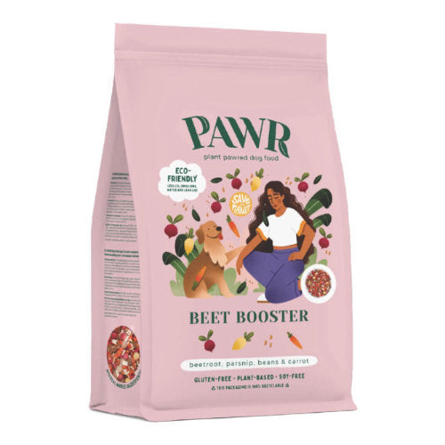 Premium PAWR Plantaardig Beet Booster - Hondenvoer - Rode Biet Pastinaak Bonen 750 gr - 8711625020008 voor hond - Bestel nu bij Animal Valley, de online dierenwinkel voor jouw huisdier