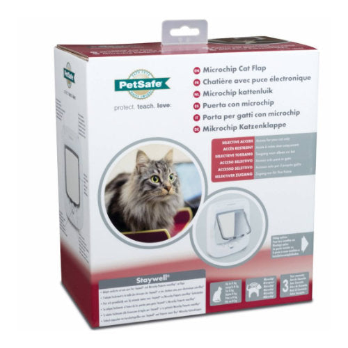 Premium Petsafe Kattenluik Microchip Wit - 729849161450 voor kat - Bestel nu bij Animal Valley, de online dierenwinkel voor jouw huisdier