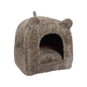 Rosewood Katzenkorb Igloo Teddy Braun