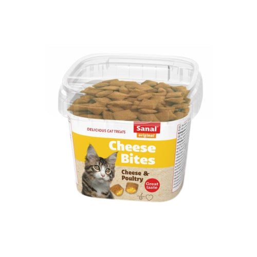 Premium Sanal Cat Cheese Bites Cup - 8711908157209 voor kat - Bestel nu bij Animal Valley, de online dierenwinkel voor jouw huisdier