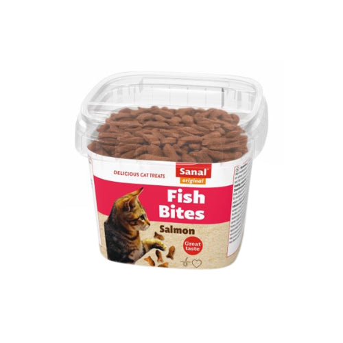 Premium Sanal Cat Fish Bites Cup - 8711908157407 voor kat - Bestel nu bij Animal Valley, de online dierenwinkel voor jouw huisdier