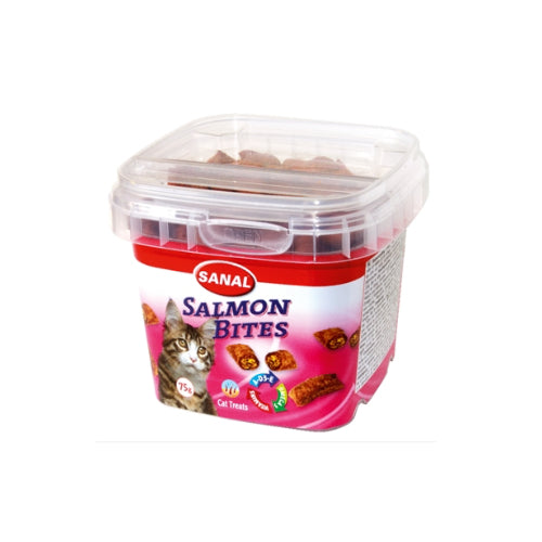 Premium Sanal Cat Zalm Bites Cup - 8711908157506 voor kat - Bestel nu bij Animal Valley, de online dierenwinkel voor jouw huisdier