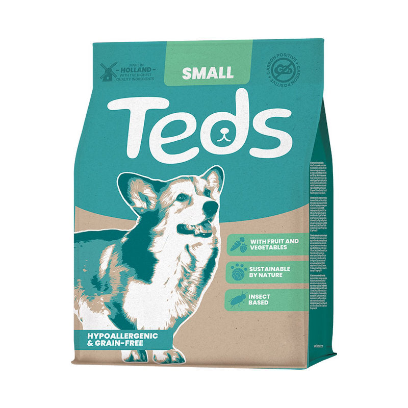 Premium Teds Insect Based Adult Small Breed 800 gr - 8720726370141 voor hond - Bestel nu bij Animal Valley, de online dierenwinkel voor jouw huisdier