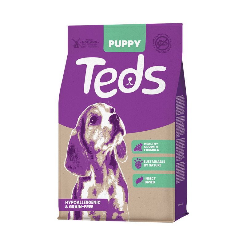 Premium Teds Insect Based Puppy & Growing All Breeds 2,5 kg - 8720726370127 voor hond - Bestel nu bij Animal Valley, de online dierenwinkel voor jouw huisdier