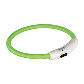 Trixie Halsband Dog Flash Nylon Grün 65 cm 
