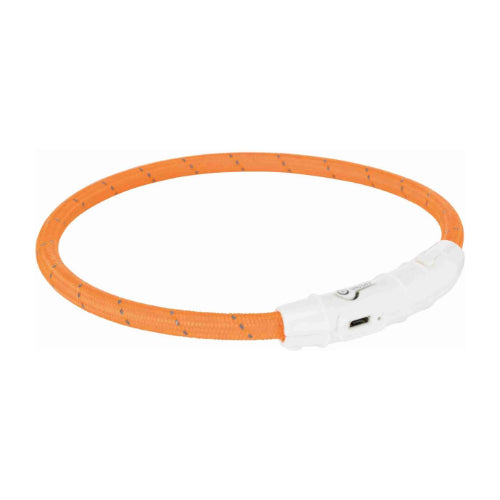 Premium Trixie Halsband Hond Flash Nylon Oranje - 4053032127036 voor hond - Bestel nu bij Animal Valley, de online dierenwinkel voor jouw huisdier